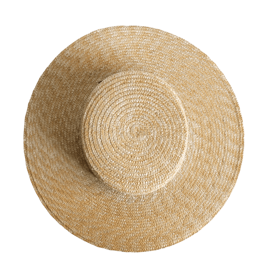Damenhut | Boater Strohhut für Frauen | aus 100% Stroh mit schwarzem Hutband für Frauen | Sommer Strohhut  | Nimanita Hats & Accessoires - Hüte für Frauen