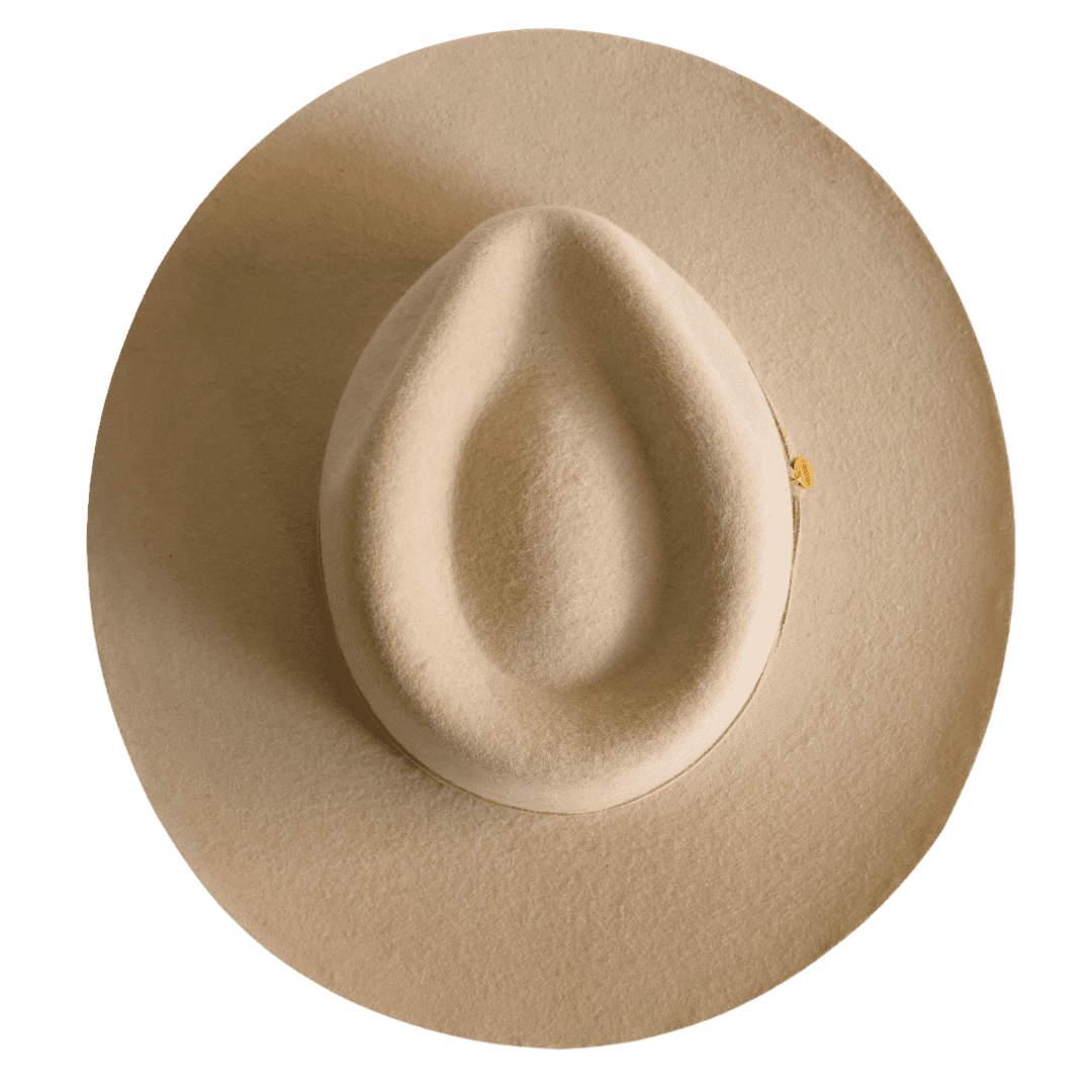 Fedora Hut für Frauen in der Farbe Vanille mit beigem Leder Hutband für Frauen | Heller Fedora Damenhut | Modell Sayulita | Sommerhut | 100% Wolle | Handarbeit| Nimanita Hats & Accessoires - Hüte für Frauen