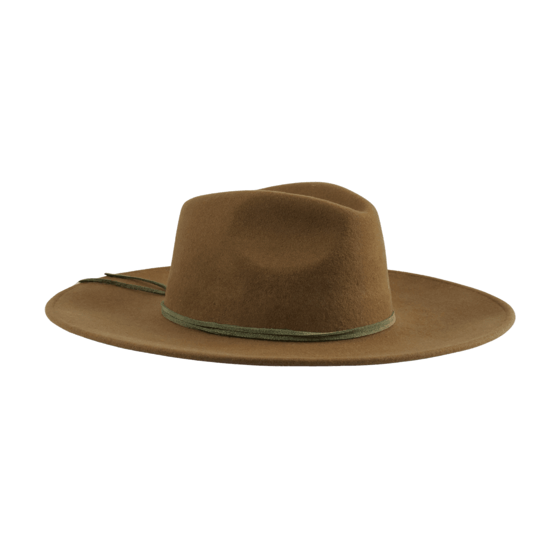 Brauner Fedora Hut für Frauen | Damenhut aus 100% Wolle | Travel Hut | faltbar und wasserabweisend | Handarbeit | Brauner Fedora Damenhut